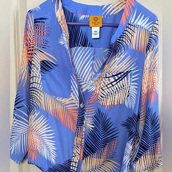 RubyRoad Sz-PM 🦋💙The Prettiest Blue EVER💙🦋Very Versatile-Open, Tied , Tucked - Picture 3 of 16